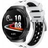 eses Silikónový dierkovaný remienok pre Huawei Watch GT 2e - Bielo čierný