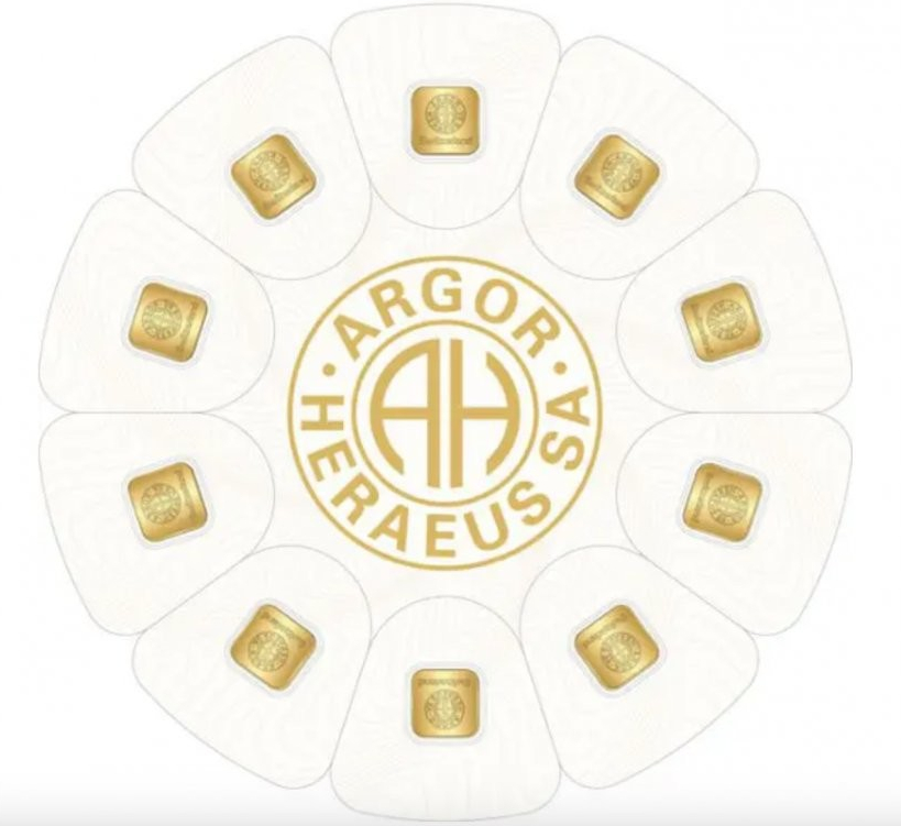 Argor-Heraeus zlatý zliatok 10 x 1 g