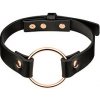 Rosy Gold Choker (Black), golier s krúžkom