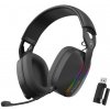 Marvo HG9086W Pulz čierna / Bezdrôtové herné slúchadlá s mikrofónom / BT 5.3 / 3.5 mm jack + USB / RGB (HG9086W BK)