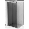 MEXEN/S - Velar Sprchová zástena posuvná Walk-in 110 x 200 cm, grafit 8 mm, grafit metal 871-110-000-43-95