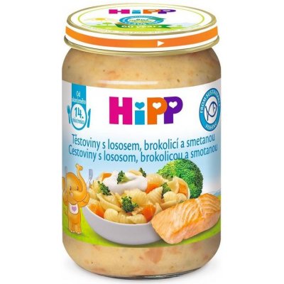HiPP Cestoviny s lososom, brokolicou a smotanou od uk. 14. mesiaca