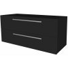Mereo, Mereo Bino, kúpeľňová skrinka 121 cm, Multidecor, Čierna Supermat, MER-CN693SCIPM