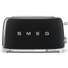 Smeg TSF02BLEU, toustovač / topinkovač, 4 toasty, 6 úrovní opékání, zásuvka na drobky, styl. 50. let, černý TSF02BLEU