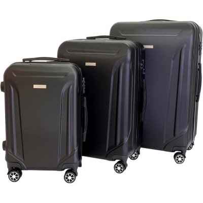 Sada 3 kufrov T-class 796, M, L, XL, ABS, TSA zámok (čierna) 8594206310411