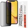 Techsuit 111D Privacy Celoplošné ochranné sklo s plným lepidlom pre iPhone XR / 11 - Čierne