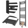 Vodný kúpeľňový radiátor Granitan 514 W 500 x 1300 mm čierny