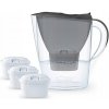 Filtračná kanvica Aqualogis Harmony 2,6 l strieborná/sivá