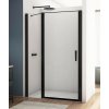 SANSWISS DIVERA BLACK D22T13 150cm dvere do niky alebo do kombinácie / sprchový kút rohový, vstup 83cm, profil čierny matný - 88 – sklo sieťotlač biele linky