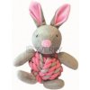 Hračka little rascals pletený zajac ružovy 20x12x8 cm