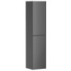 Hansgrohe Xevolos E - Vysoká skrinka 40x176x36 cm, 2 dvierka, pánty vľavo, matná sivá/metalická sivá 54220770