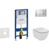 Geberit Duofix - Modul na závesné WC s tlačidlom Sigma30, matný chróm/chróm + Ideal Standard Tesi - WC a doska, Aquablade, SoftClose 111.300.00.5 NU7