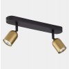 TK Lighting | Bodové svietidlo TOP 2xGU10/10W/230V zlatá/čierna | TK3303