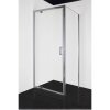 Sanotechnik Sprchová zástena Fixglas Elite Chróm F90, 6 mm, 88,5-90 x 195 cm