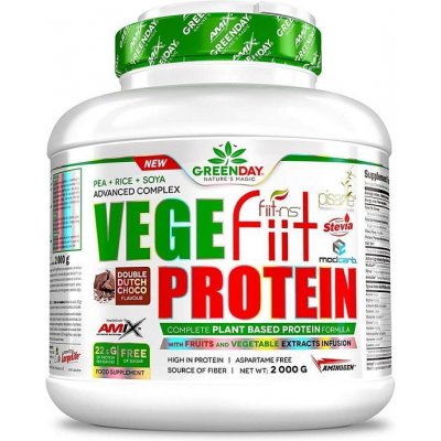 Amix Vege-Fiit Protein Příchuť: Double Chocolate, Balení(g): 720g