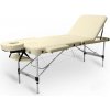 Skladací masážny stôl TANDEM Basic ALU-3 Farba: krémová 195*70 cm / 14,6 kg / 2 farby