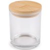 Pohárik na výrobu sviečok s bambusovým vekom - 1 ks Transparent