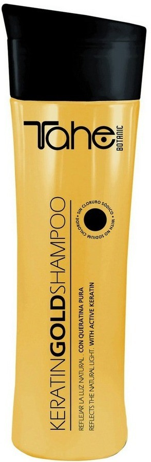 Tahe Keratin Gold šampón s keratínom na poškodené a suché vlasy 300 ml