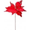 Kvet MagicHome Vianoce, Poinsettia, červená, stonka, 46cm, veľkosť kvetu: 30 cm