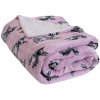 Entuzia Deka ovečka havkovia fialová Mikroplyš 150x200 cm