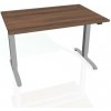 Pracovný stôl Motion, ZO, 2S, 120x70,5-120,5x80 cm, orech/sivá - 1 kus - 1 KS - základné - 60 mesiacov - 80 cm - elektrický polohovateľný - stôl - Hobis - 120 cm - Motion - 70,5 - 120,5 cm - orech/siv