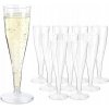 Plastové poháre na šampanské 120ml SILVESTER jednorazové 10ks