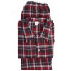 Tegatextil.sk - šité našimi krajčírkami Pánske pyžamo flanelové karované červené Veľkosť: XL