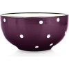 Toro Keramická miska fialová s bodkami 490ml