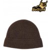 Čiapka 100% jačia vlna hnedá a čierna Hnedá