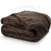 Deka mikroplyš tmavo hnedá - 150 x 200 cm