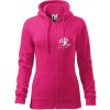 Bowling kolky - Mikina dámska trendy zipper s kapucňou - XL ( Purpurová )