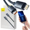 Baseus CAJY000301 Crystal Shine Series USB pre rýchle nabíjanie a prenos dát USB Type-C - Lightning 20W, 2m, černý