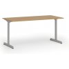Kancelársky stôl PRIMO BETA, 160x80 cm, sivá podnož, buk