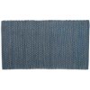 KELA Kúpeľňová predložka Miu zmes bavlna/polyester dymovo modrá 100,0x60,0x1,0cm