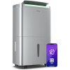 Klarstein DryFy Connect 50 odvlhčovač vzduchu, 50 l / deň, 45-55 m², ovládanie pomocou aplikácie, mobilný, nádrž na vodu (DXJ2-Kl-DF-50Ss)