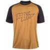 SENSOR FT MEN'S HORIZON SHORT SLEEVE TEE golden/black XL; Žlutá triko
