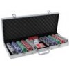 Poker set MASTER 500 v kufríku Deluxe s označením hodnôt