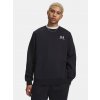 Pánska mikina Under Armour UA Essential Fleece Crew Čierna XXL