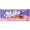 Milka Tabuľková čokoláda strawberry/ jahoda