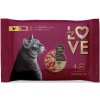 My Love SET s kuracím a hovädzím mäsom v omáčke 4 x 85 g