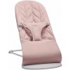 BABYBJÖRN Lehátko Bliss Dusty pink Petal Woven, svetlo šedá konštrukcia