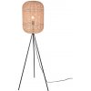 Trio 403000132 stojacie svietidlo Runa 1x40W | E27 | IP20 - nožný vypínač, čierna s hnedou