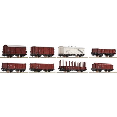 ROCO Set ôsmich nákladných vozňov, DB RO44002