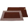 Home Elements Prestieranie s obrubou recyklovaná bavlna čokoládová + režná 30x50 cm