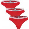 TOMMY HILFIGER - 3PACK fashion royal red dámske tangá - special limited edition-XS