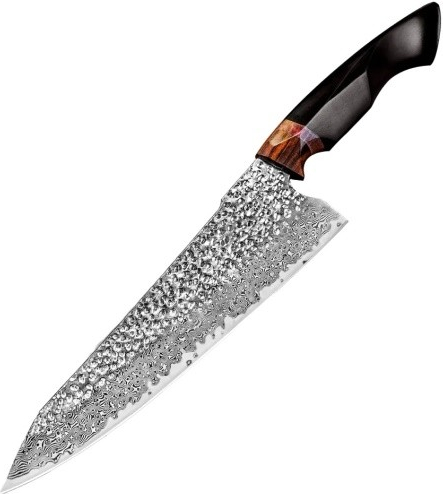 KnifeBoss damaškový nôž Chef 8.5" 214 mm Ebony wood VG-10