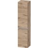 Duravit Sivida skrinka 40x37.4x176 cm bočné závesné dub-chrómová SV1370L10550000