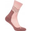 Icebreaker dámske ponožky Women Merino Hike+ Medium Crew Across the Peaks ružová