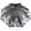 Mars & More Čierny dáždnik s bernardín - 105 * 105 * 88cm - Mars & More