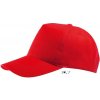 SOL´S BUZZ / 5 panelová šiltovka - red Univerzálna